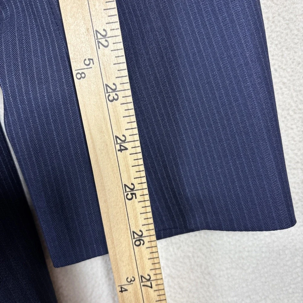 Jos A Bank 1905 Blazer Mens 44L Slim Fit‎ Navy Blue Wool Suit Jacket Sport Coat